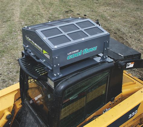 roof mounted cooler skid steer